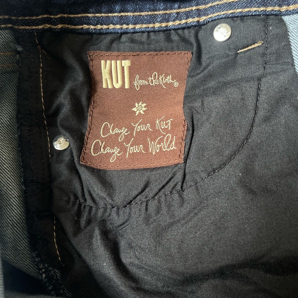 Kut from the Kloth Dark Wash Cropped Jeans - Picture 6 of 7